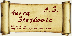 Anica Stojković vizit kartica